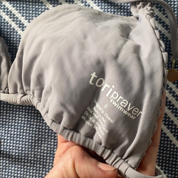 Two Tori Praver swimwear halter tops - Picture 3 of 5